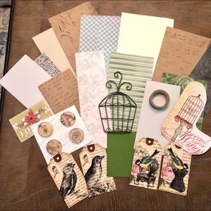 Vintage Look Bird Ephemera For Journal/Scrapbook